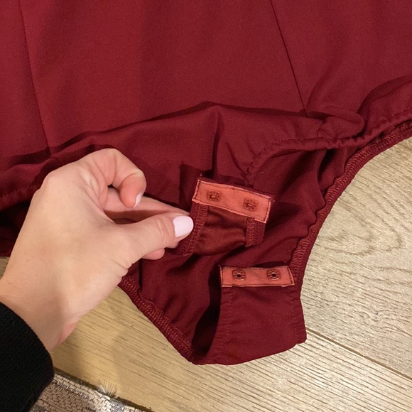 Burgundy Body Suit - Picture 3 of 5